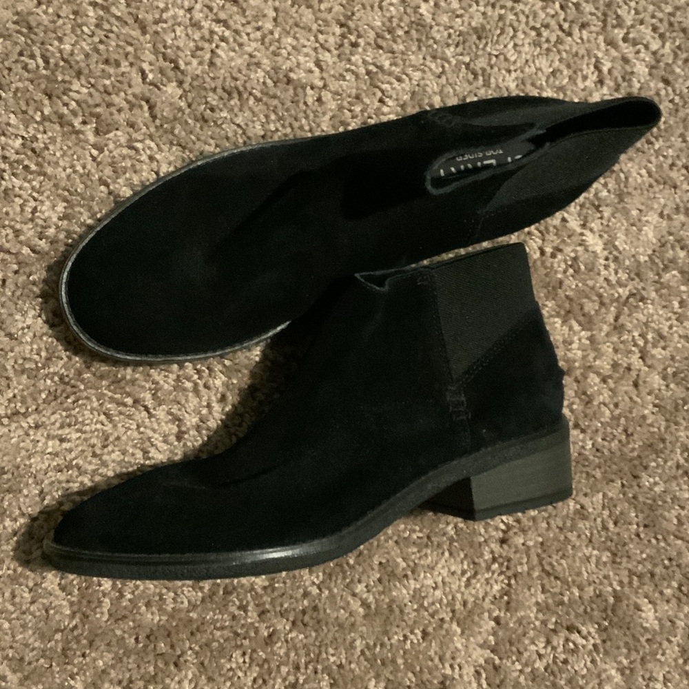 Sperry Black Suede Ankle Booties